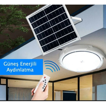 Güneş Enerjili 200 Watt Solar Çardak, Karavan, Otopark, Konteyner, Ev Bahçe Aydınlatma Ayrı Panelli